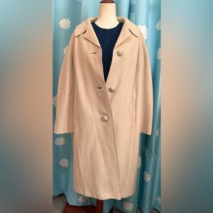 Vintage camel long coat- 60s.  XL